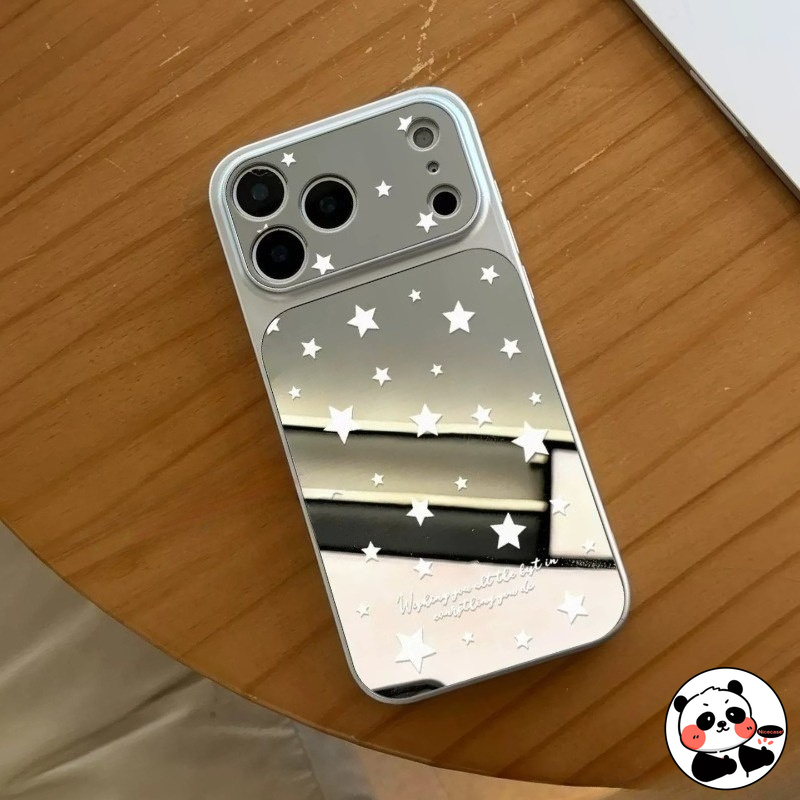 Realme Note 50 - Cover Morbida Lusso Effetto Specchio Argento